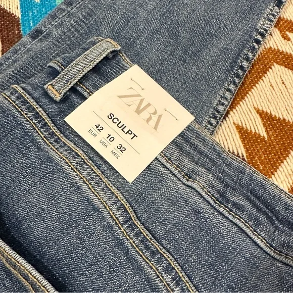 NWT Zara Sculpt High Rise Skinny Ankle Length jeans - Picture 4 of 6